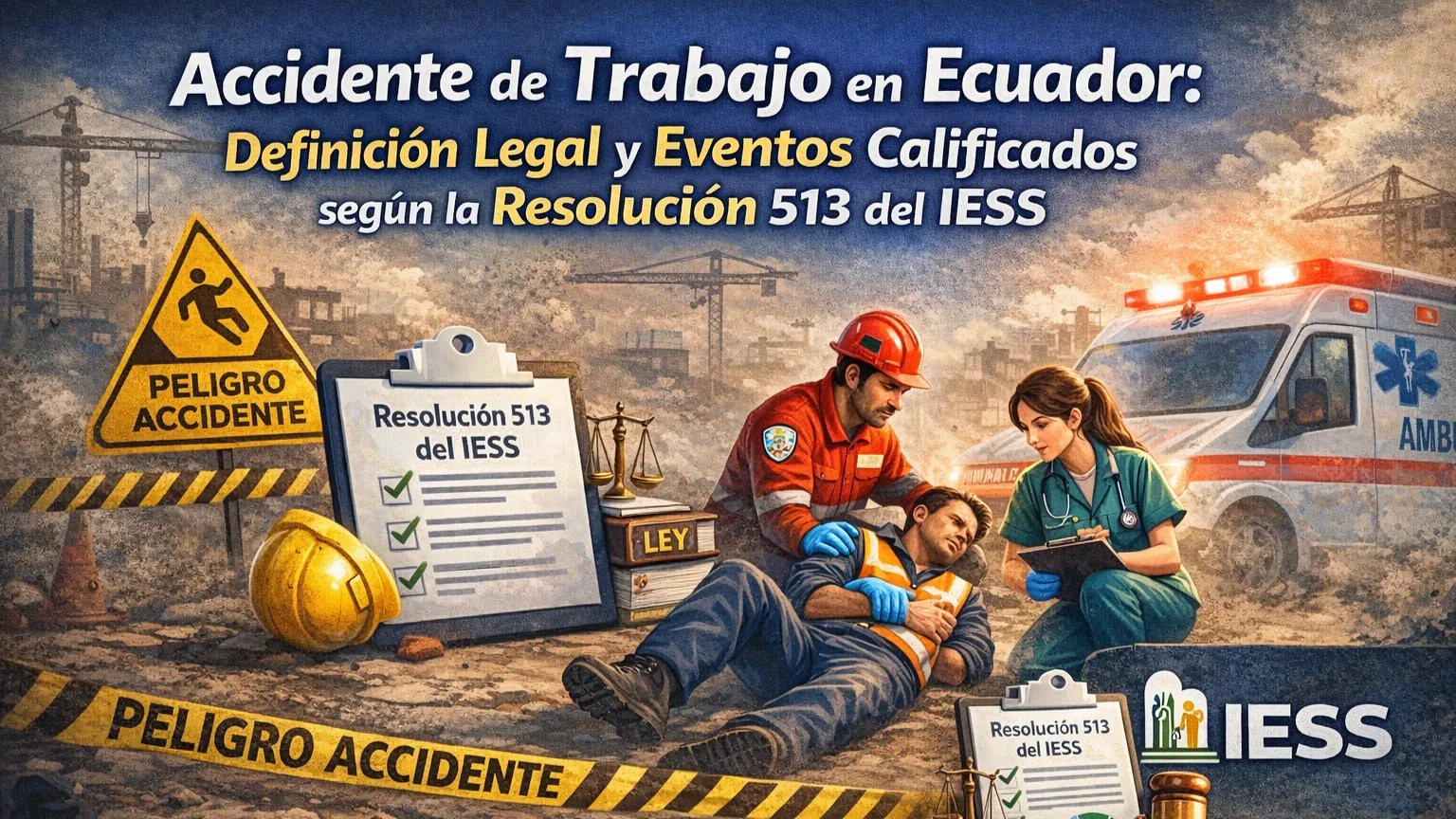Accidente de Trabajo en Ecuador: Definición Legal y Eventos Calificados según la Resolución 513 del IESS