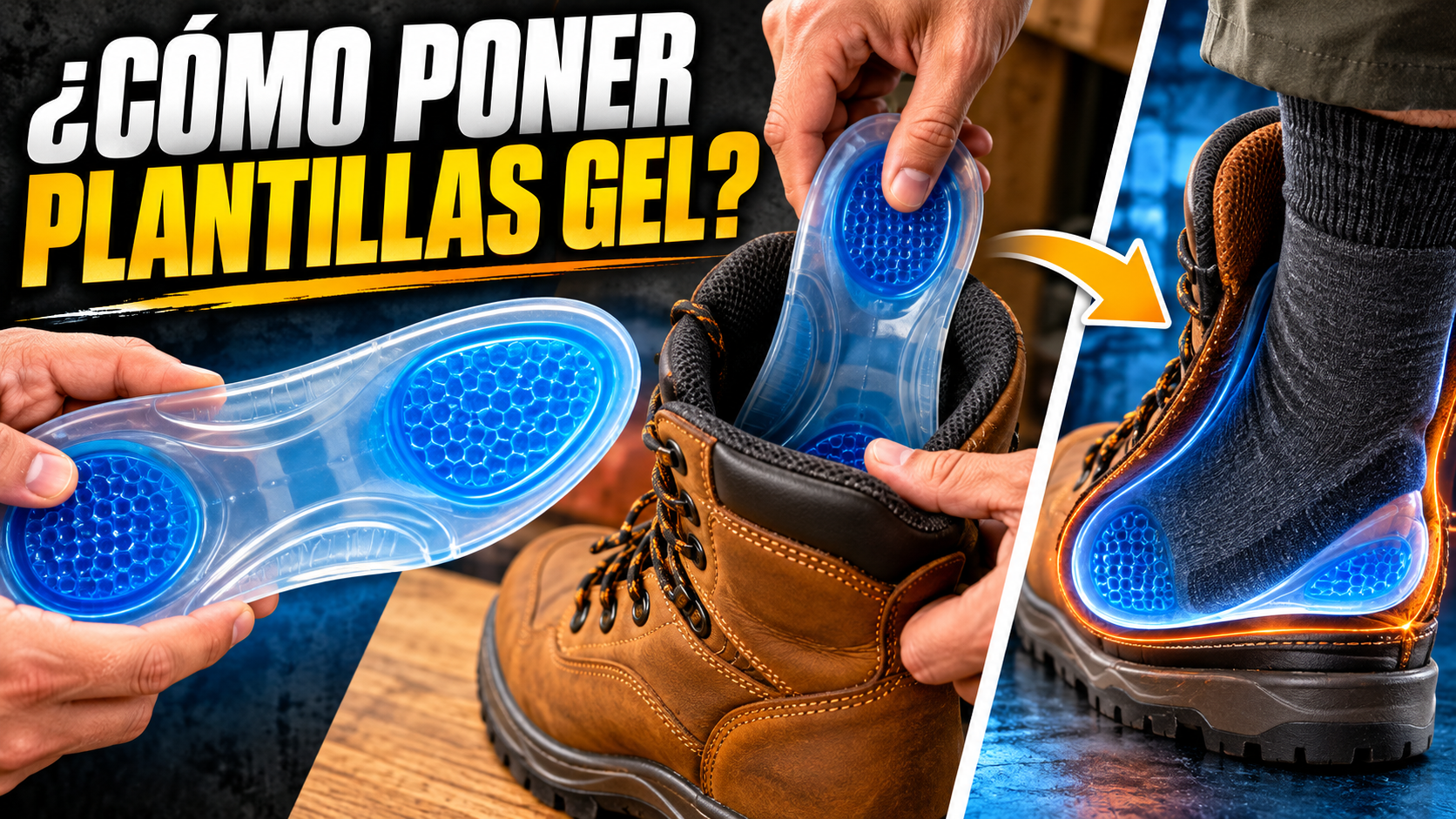 Cómo colocar plantillas de gel correctamente dentro del calzado