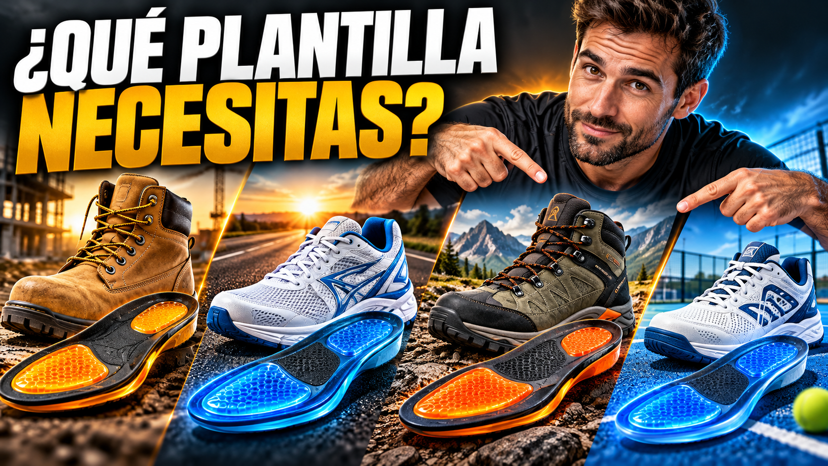 Cómo elegir plantillas de gel según tu actividad y calzado