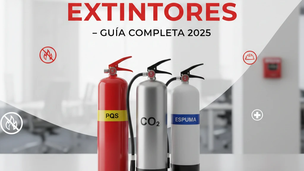 Extintores: guía completa, tipos, mantenimiento y normativas 2025