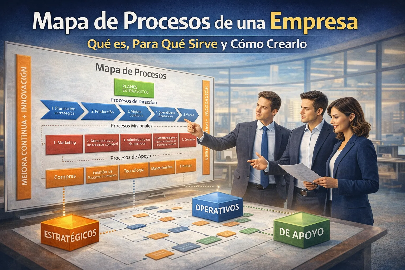 Mapa de Procesos de una Empresa: Qué es, Para Qué Sirve y Cómo Crearlo