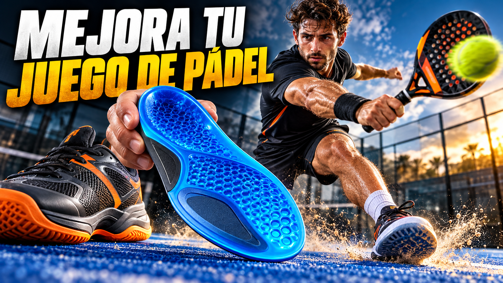 Cómo elegir plantillas de gel para pádel y deportes de pista