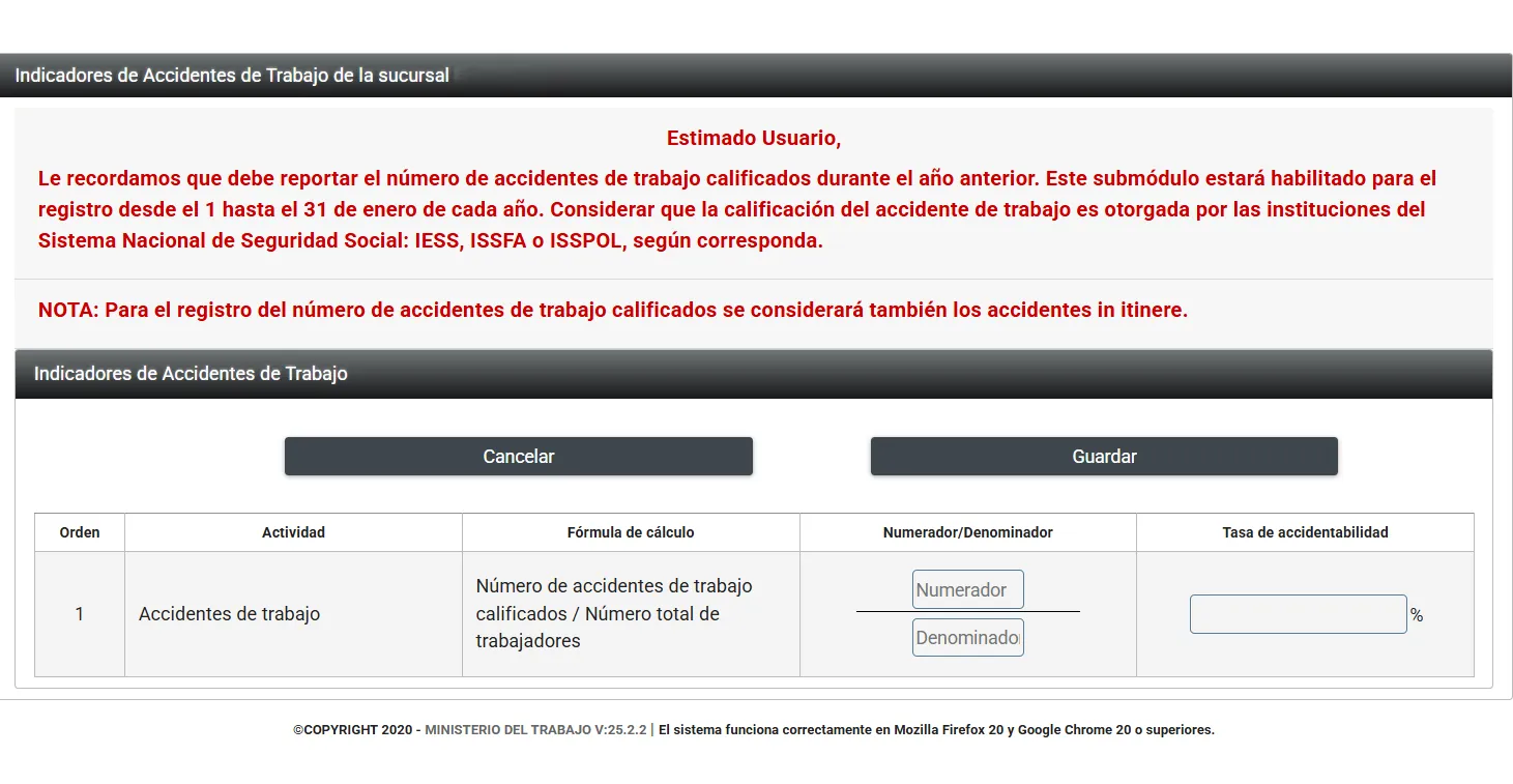 Registro de Accidentes de Trabajo Calificados en la Plataforma SUT