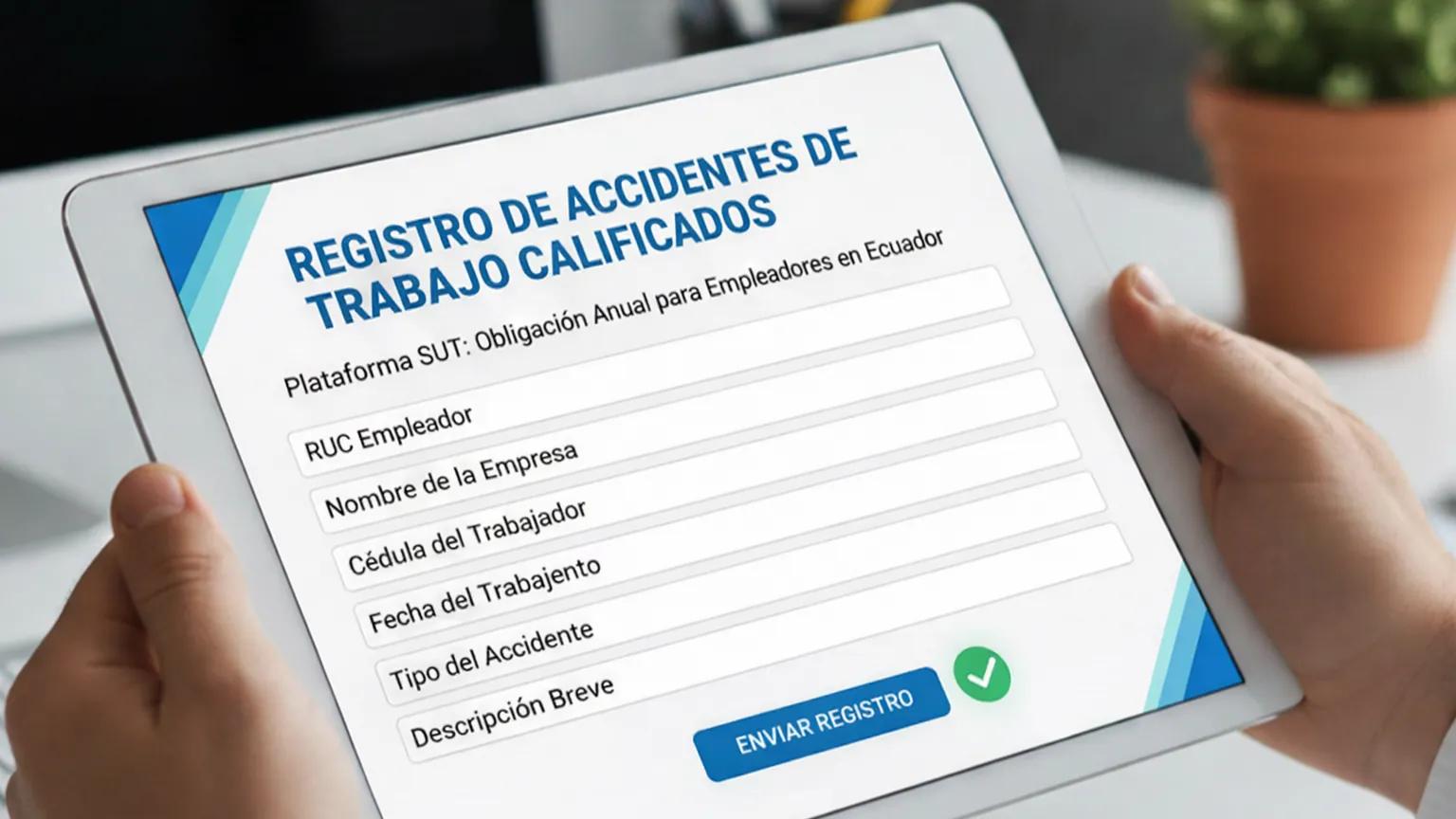 Registro de Accidentes de Trabajo Calificados en la Plataforma SUT: Obligación Anual para Empleadores en Ecuador