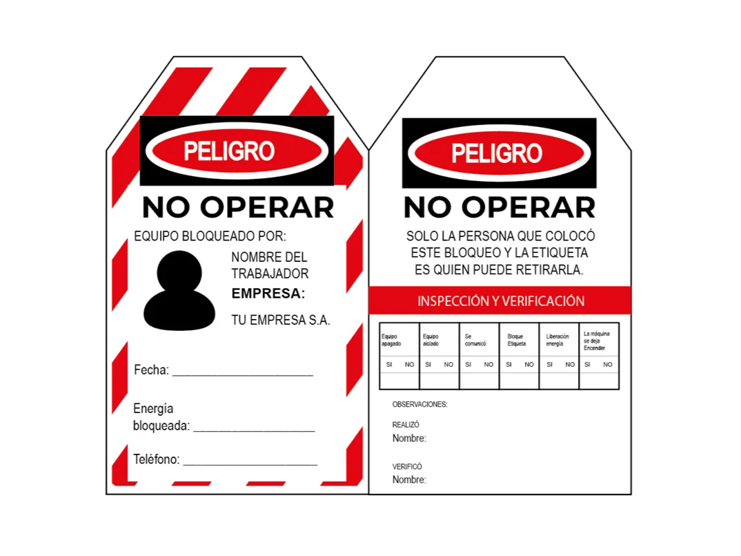Etiquetas y Señalización LOTO