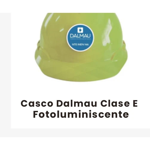 Casco Dalmau Clase E Fotoluminiscente