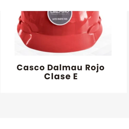 Casco Dalmau Rojo Clase E