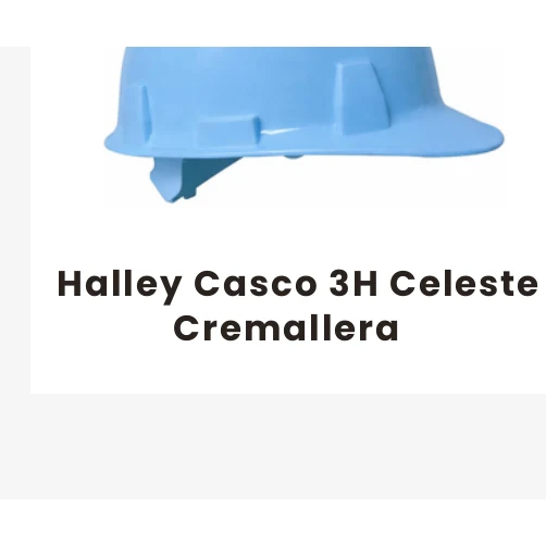 Halley Casco 3H Celeste Cremallera