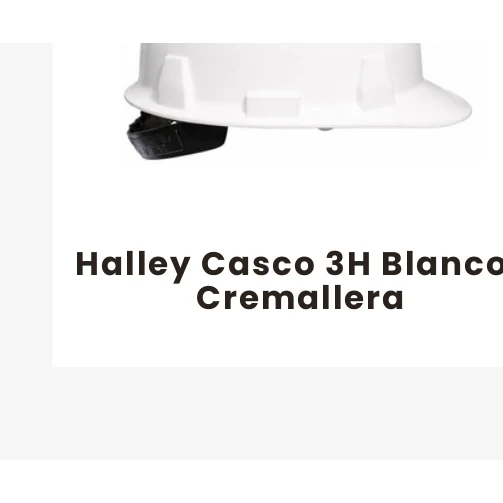 Halley Casco 3H Blanco Cremallera