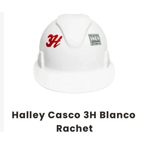 Halley Casco 3H Blanco Rachet