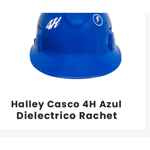 Halley Casco 4H Azul Dielectrico Rachet