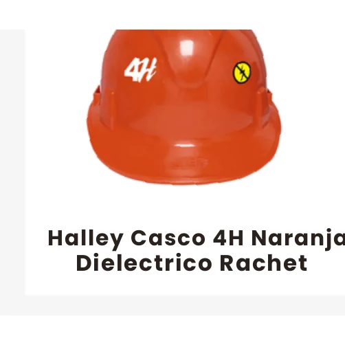 Halley Casco 4H Naranja Dielectrico Rachet
