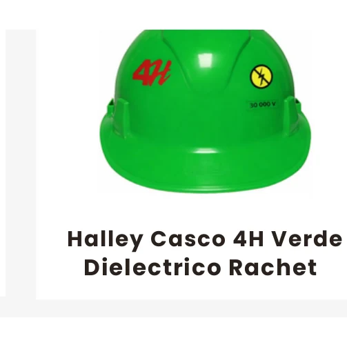 Halley Casco 4H Verde Dielectrico Rachet