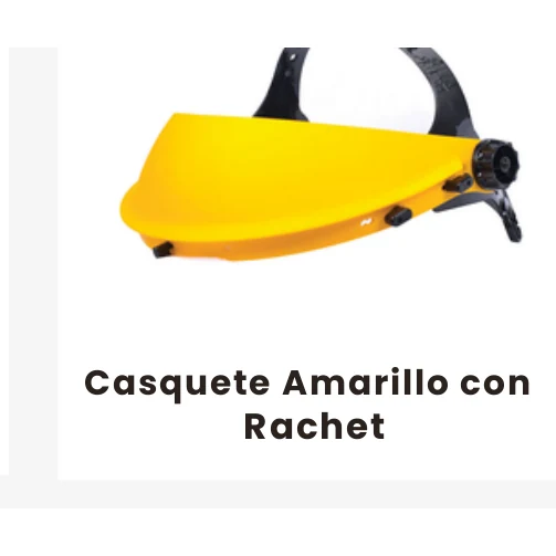 Casquete Amarillo con Rachet